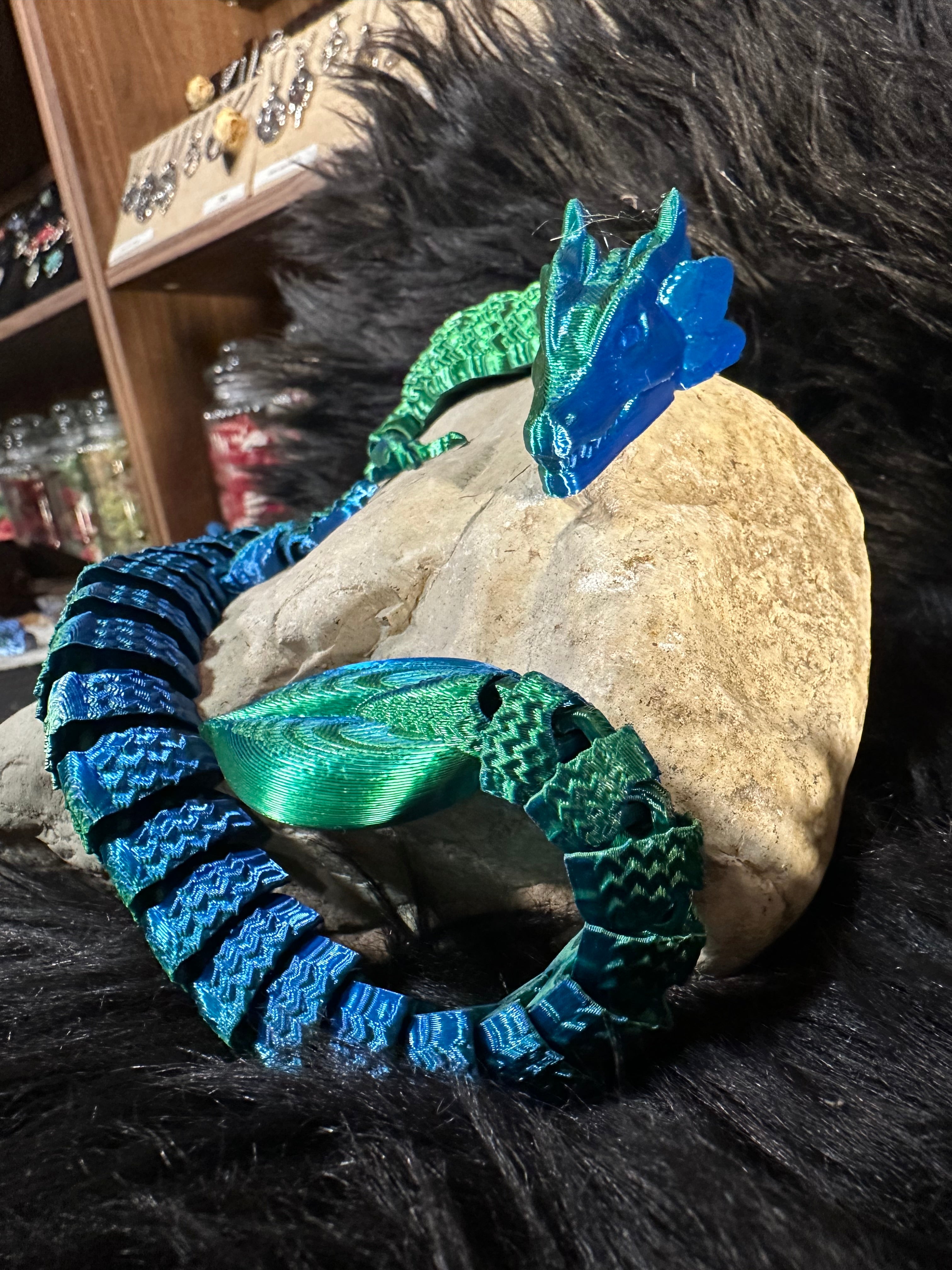 Lurven — Dragon des Sous-Bois Enchantés - dragon articulé 3D