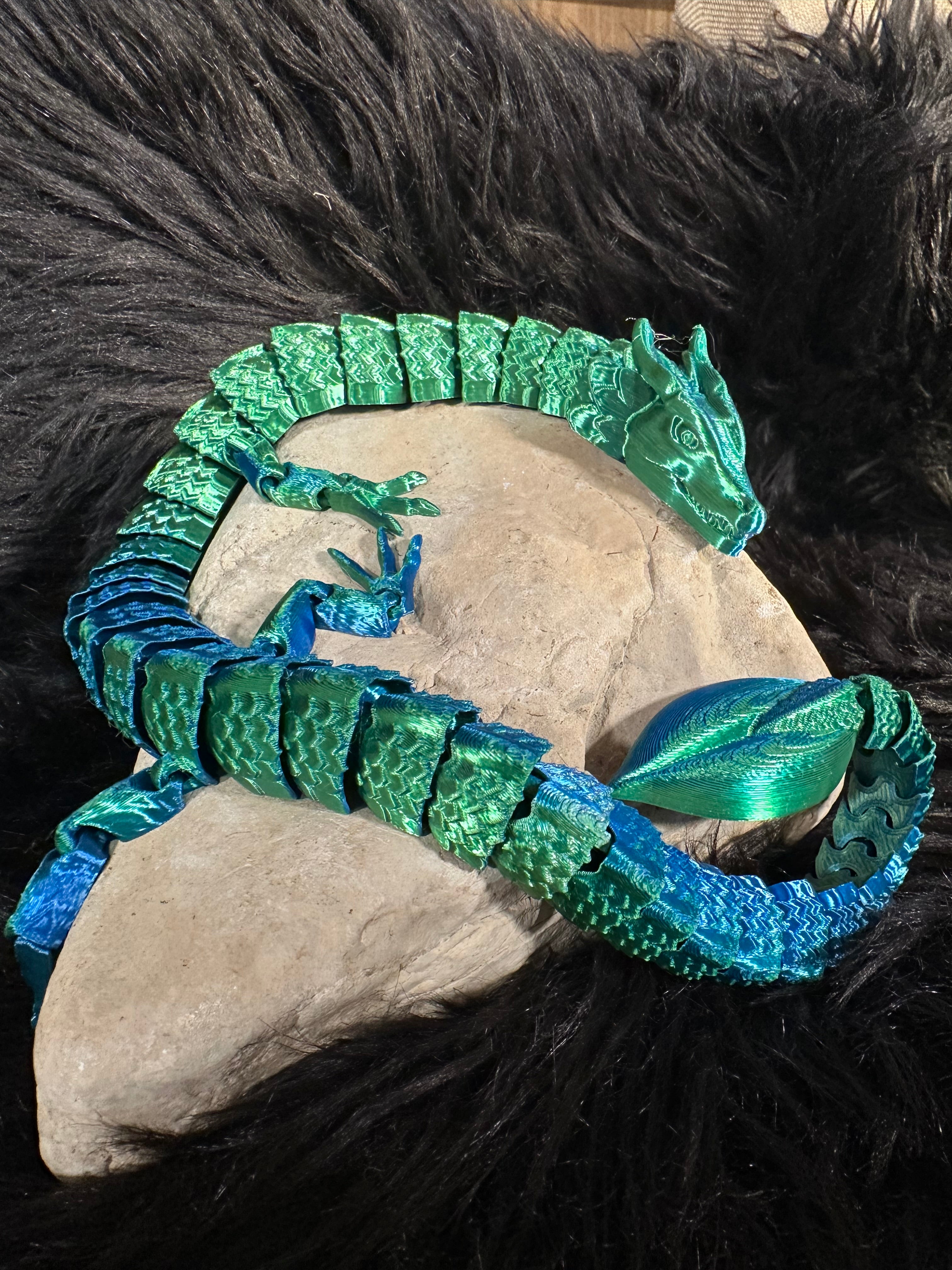 Lurven — Dragon des Sous-Bois Enchantés - dragon articulé 3D