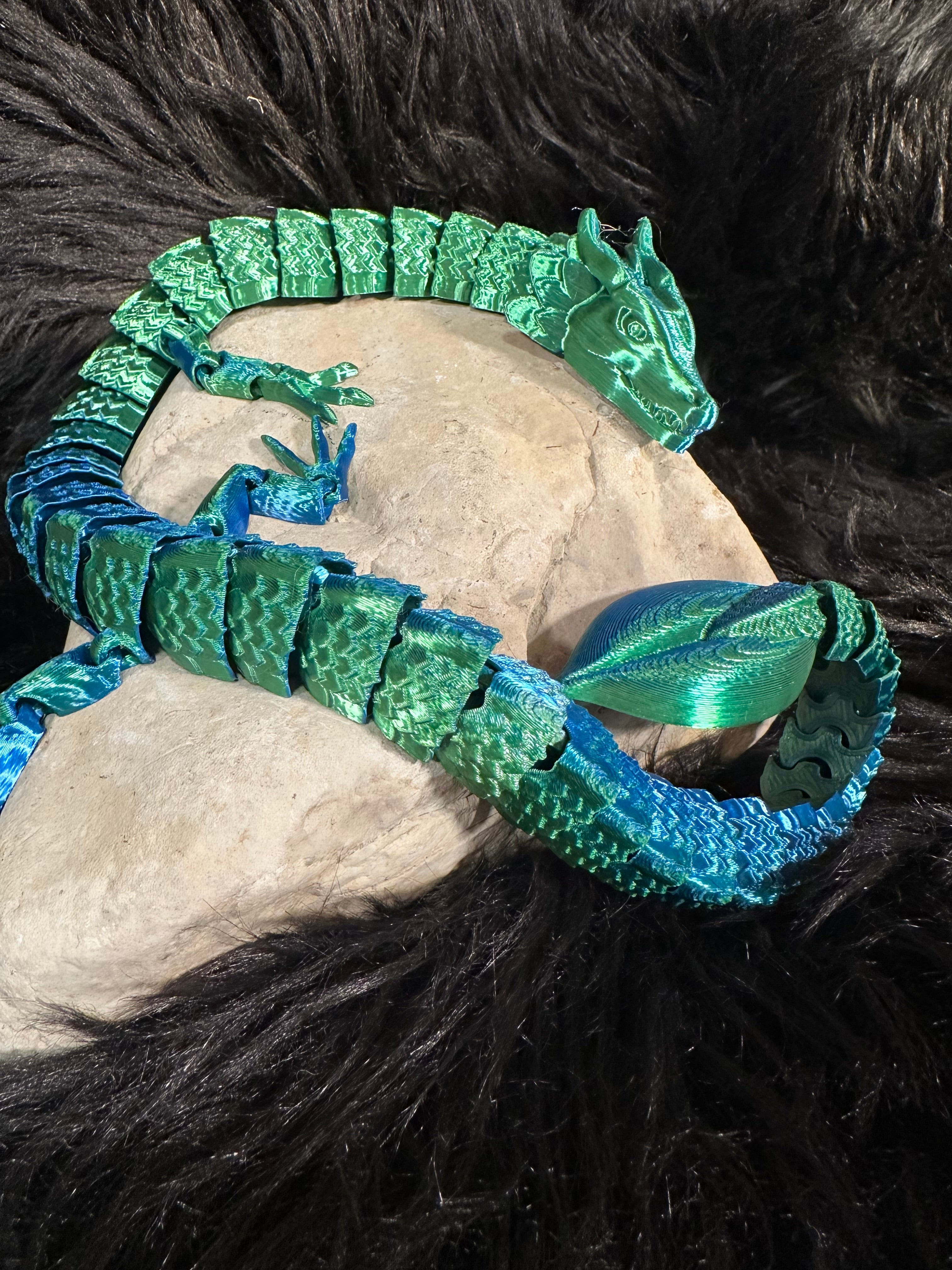 Lurven — Dragon des Sous-Bois Enchantés - dragon articulé 3D