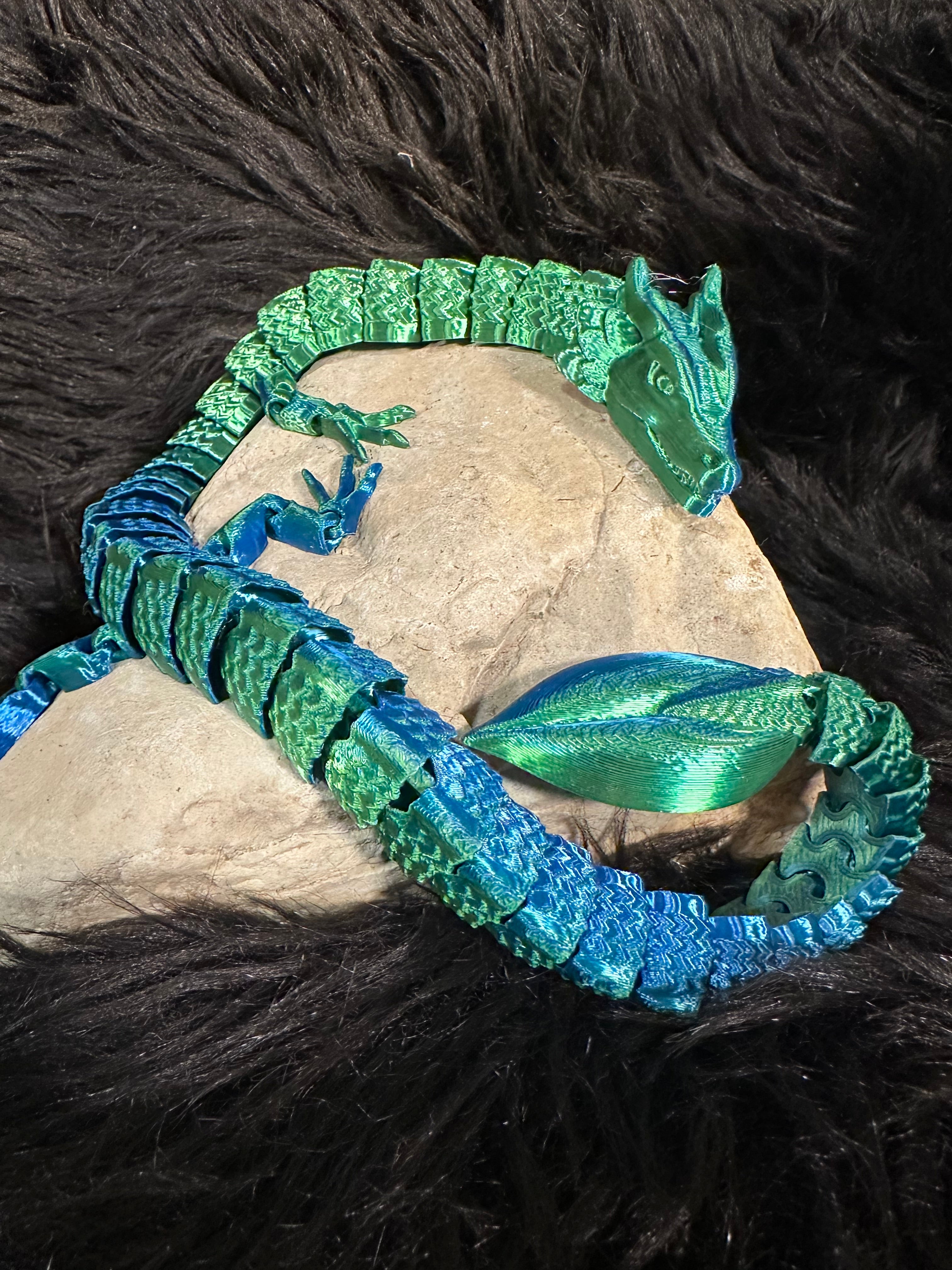 Lurven — Dragon des Sous-Bois Enchantés - dragon articulé 3D