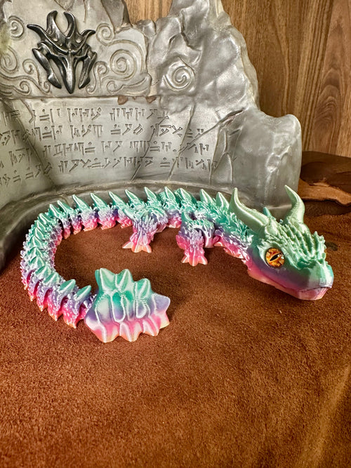 Argola - Le dragon des Aurores boréales - dragon articulé 3D