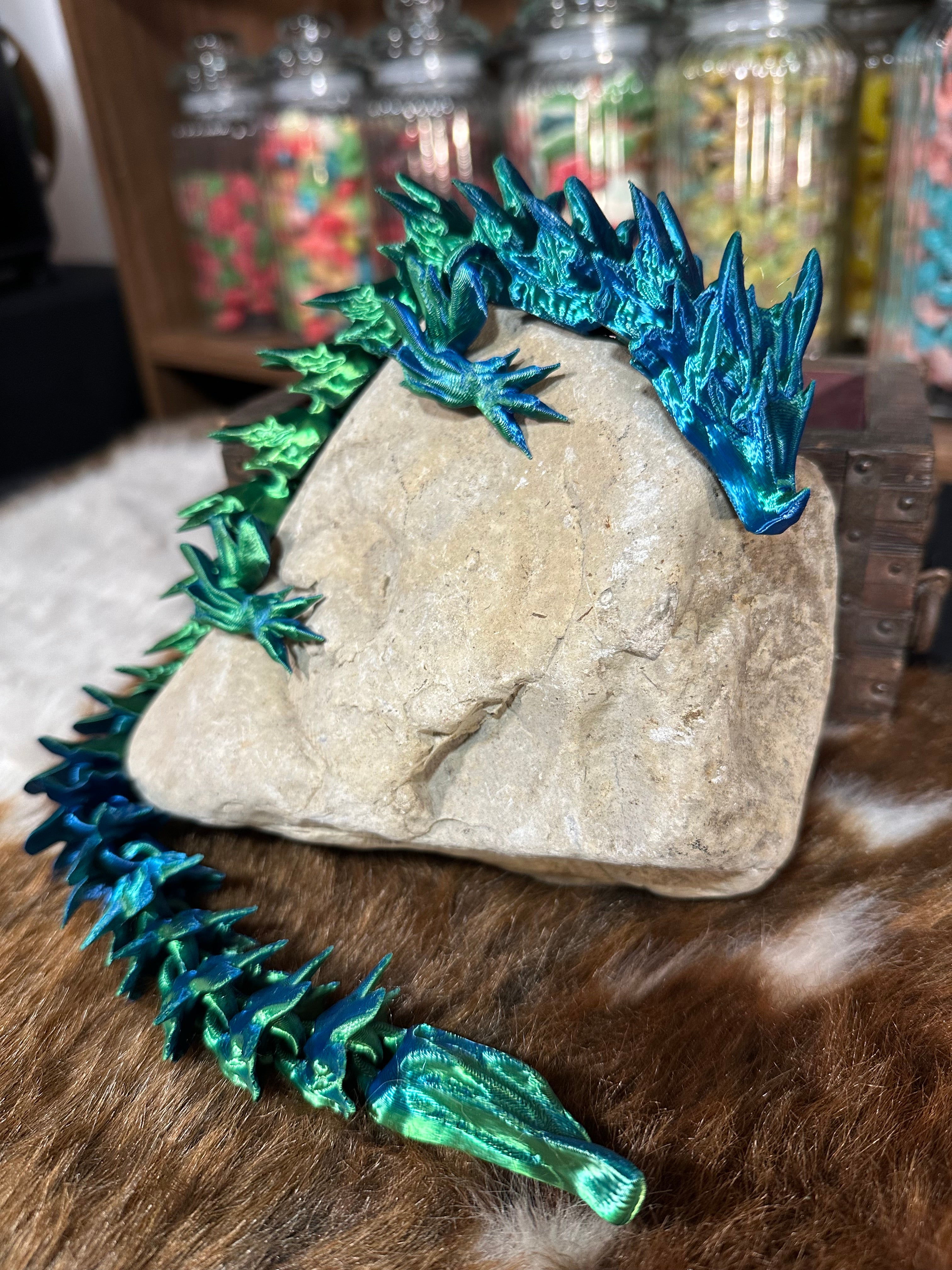 Aqualior — Dragon des Courants Marins - dragon articulé 3D