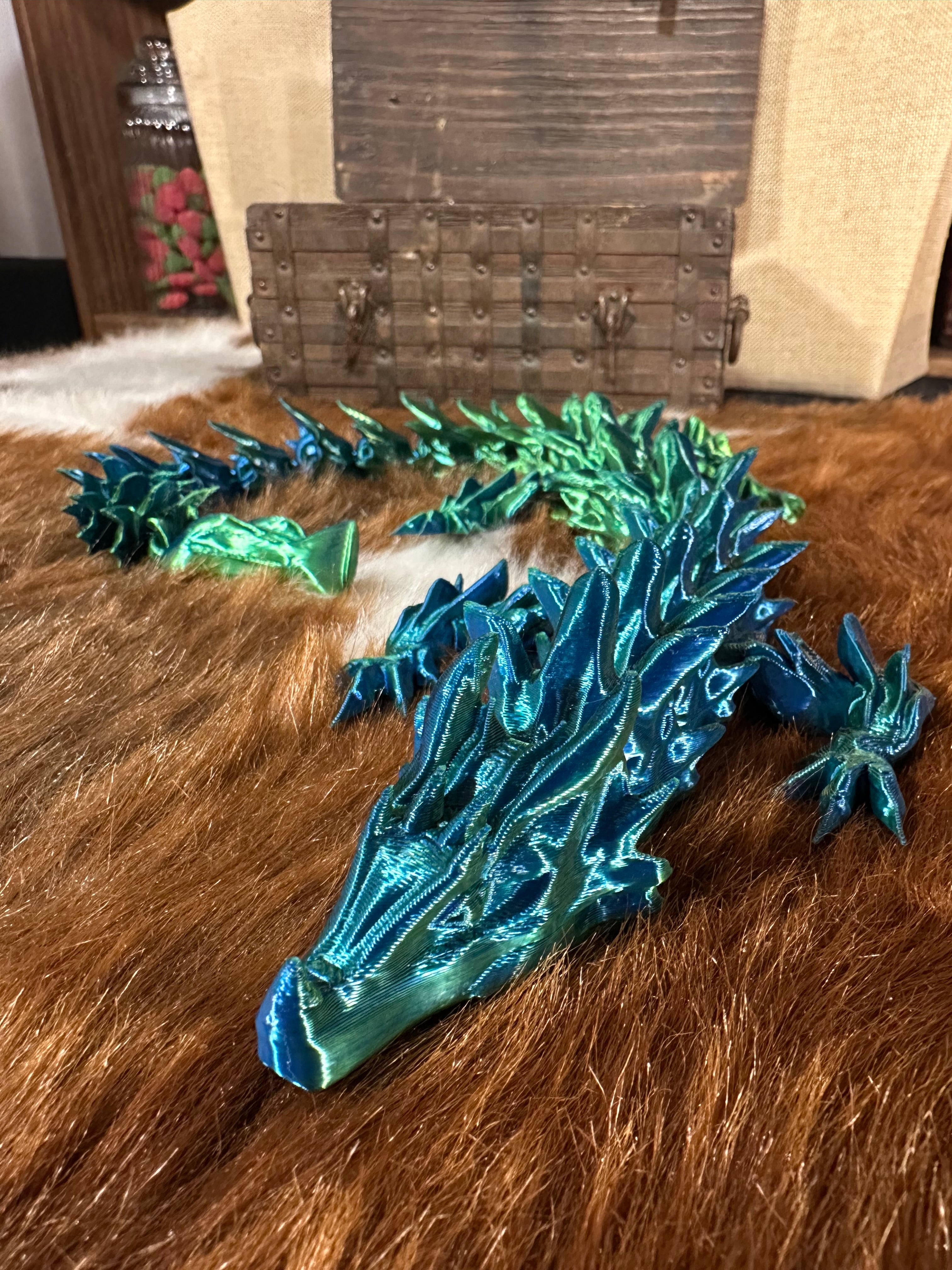 Aqualior — Dragon des Courants Marins - dragon articulé 3D