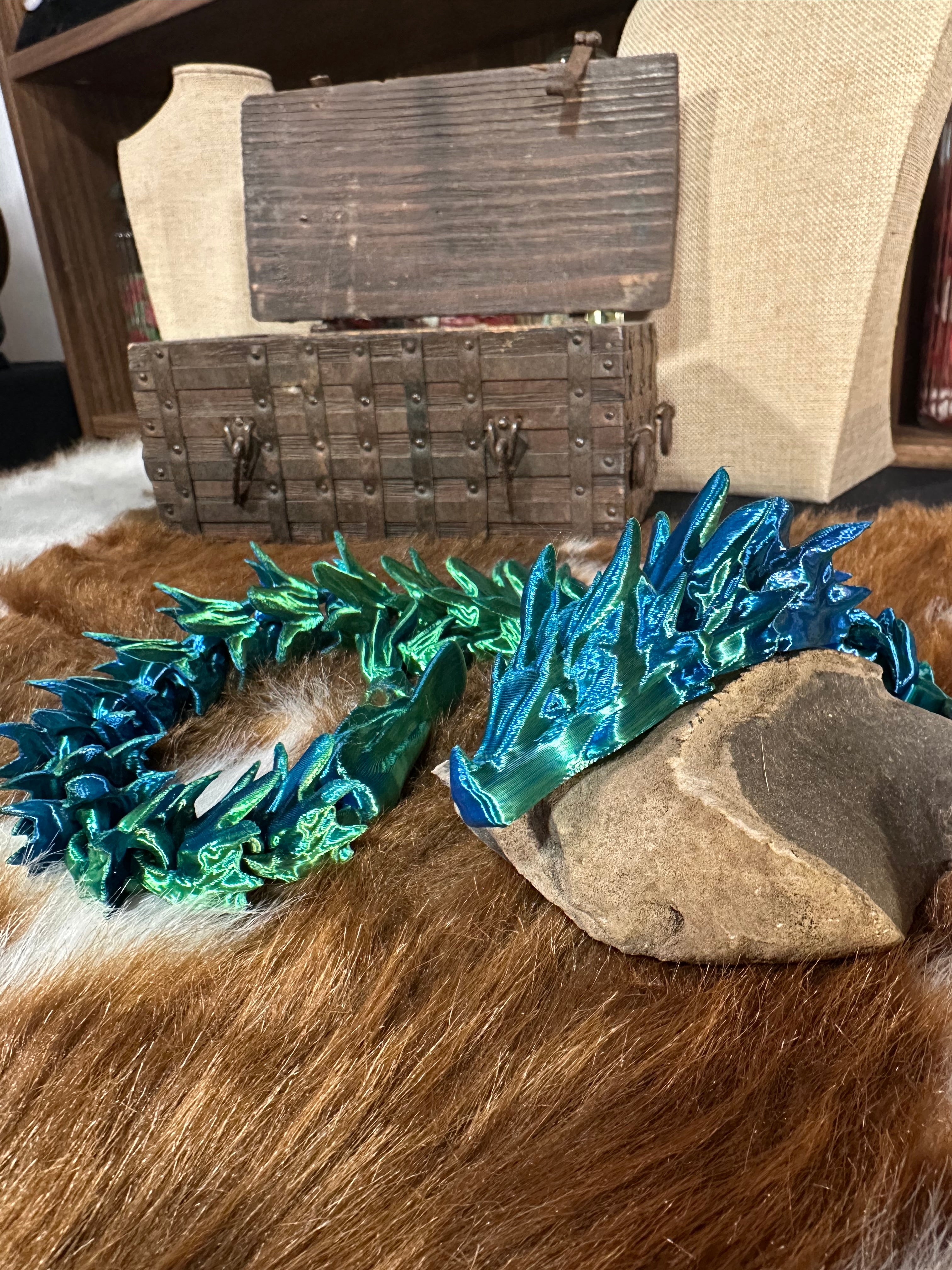 Aqualior — Dragon des Courants Marins - dragon articulé 3D