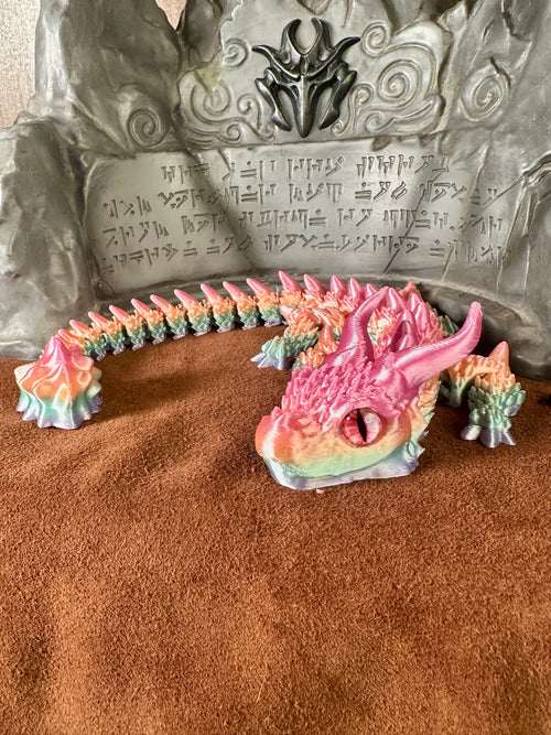 Argola - Le dragon des Aurores boréales - dragon articulé 3D