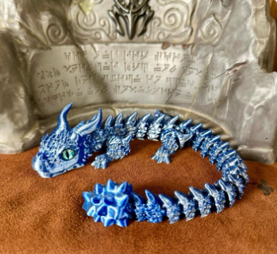 Azerion – Dragon des Glaces - dragon articulé 3D