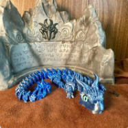 Azerion – Dragon des Glaces - dragon articulé 3D