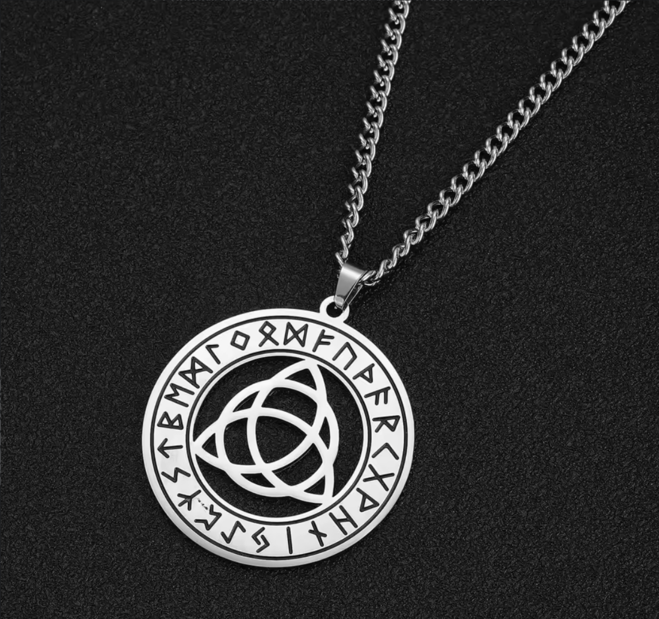 Triquetra Runique Argent